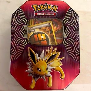 Pokémon cards from collection come with box